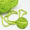 3 Skeins Sparkling Chenille Yarn Soft Yarn for Crochet Knitting Blanket Yarn DIY Craft Yarn for Blanket-Total Length 3×50m(3×55yds/3.53oz×3)- Spring Green